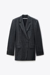 Alexander Wang grey blazer dress in wool mohair