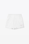 Alexander Wang white unisex short in heavy cotton jersey