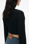 Cropped Pullover With Dropped Shoulder