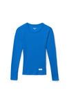 long-sleeve tee in ribbed cotton jersey