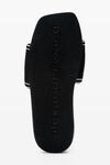 Alexander Wang black 黑色徽标泳池拖鞋