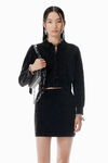 Alexander Wang washed black cardigan noir en maille chenille en coton mélangé