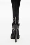 alexander wang viola 105 high boot in leather and nylon black