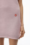 Alexander Wang washed pink lace 经典毛圈布锥形迷你连衣裙