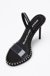 alexander wang nova pvc strap sandal   black