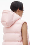 Alexander Wang light pink 短款格纹羽绒背心
