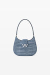 alexander wang w legacy 牛仔布小号流浪包 vintage light indigo