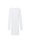 Alexander Wang white crystal hotfix long-sleeve loungewear minidress