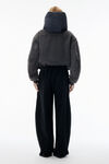 Alexander Wang faded black 黑色磨毛牛仔运动裤