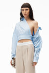 Alexander Wang feather pleated trouser in wool tailoring