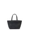 Alexander Wang grey aged petit cabas punch en denim de coton