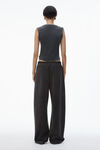 Alexander Wang washed caviar sweatpant in cotton terry with crystal hotfix drawcord