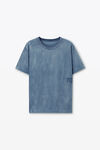 Alexander Wang washed blue ink blue cotton-jersey logo tee
