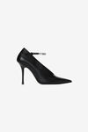 alexander wang delphine 皮革脚踝系带高跟鞋 black