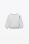 alexander wang essential毛圈布增塑溶胶印花运动衫 light heather grey