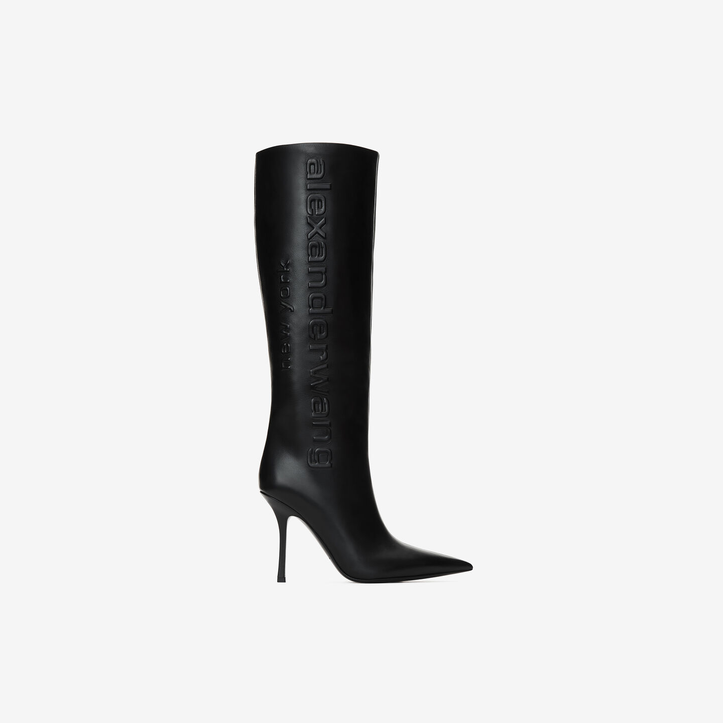 Alexander Wang Delphine Tall Boot In Leather In Black