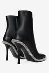 alexander wang kira 皮革踝靴 black