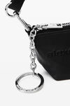 Alexander Wang black coin purse in crackle patent leather