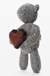 Alexander Wang white/red beiress crystal mesh wristlet