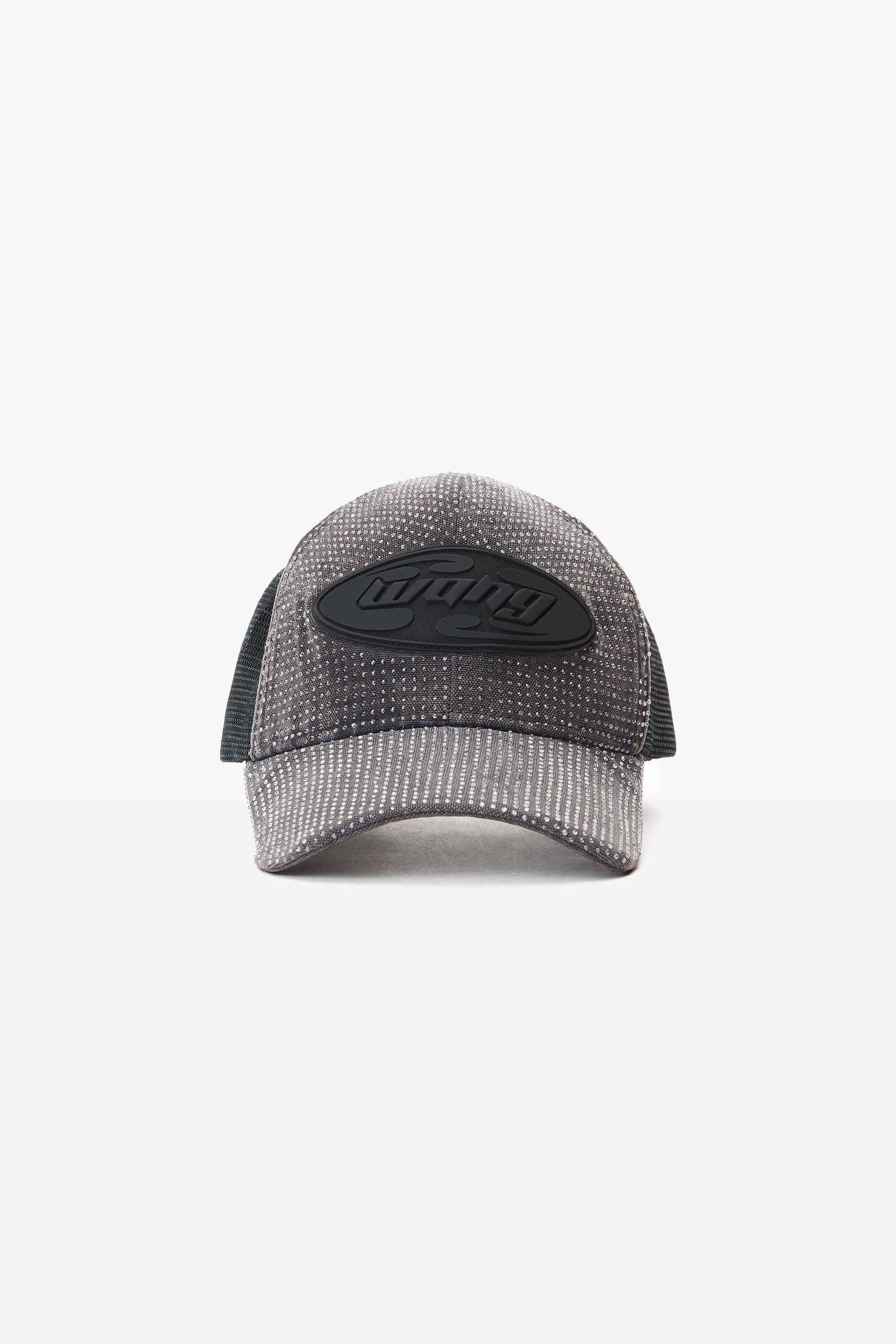 新作【alexanderwang】クリスタルホットフィックス ロゴキャップ alexanderwang アレキサンダーワング ロゴ クリスタル