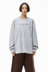 LONG-SLEEVE COLORFUL LOGO TEE IN JERSEY