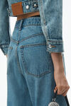 Alexander Wang vintage light indigo asymmetrical bikini layer jeans