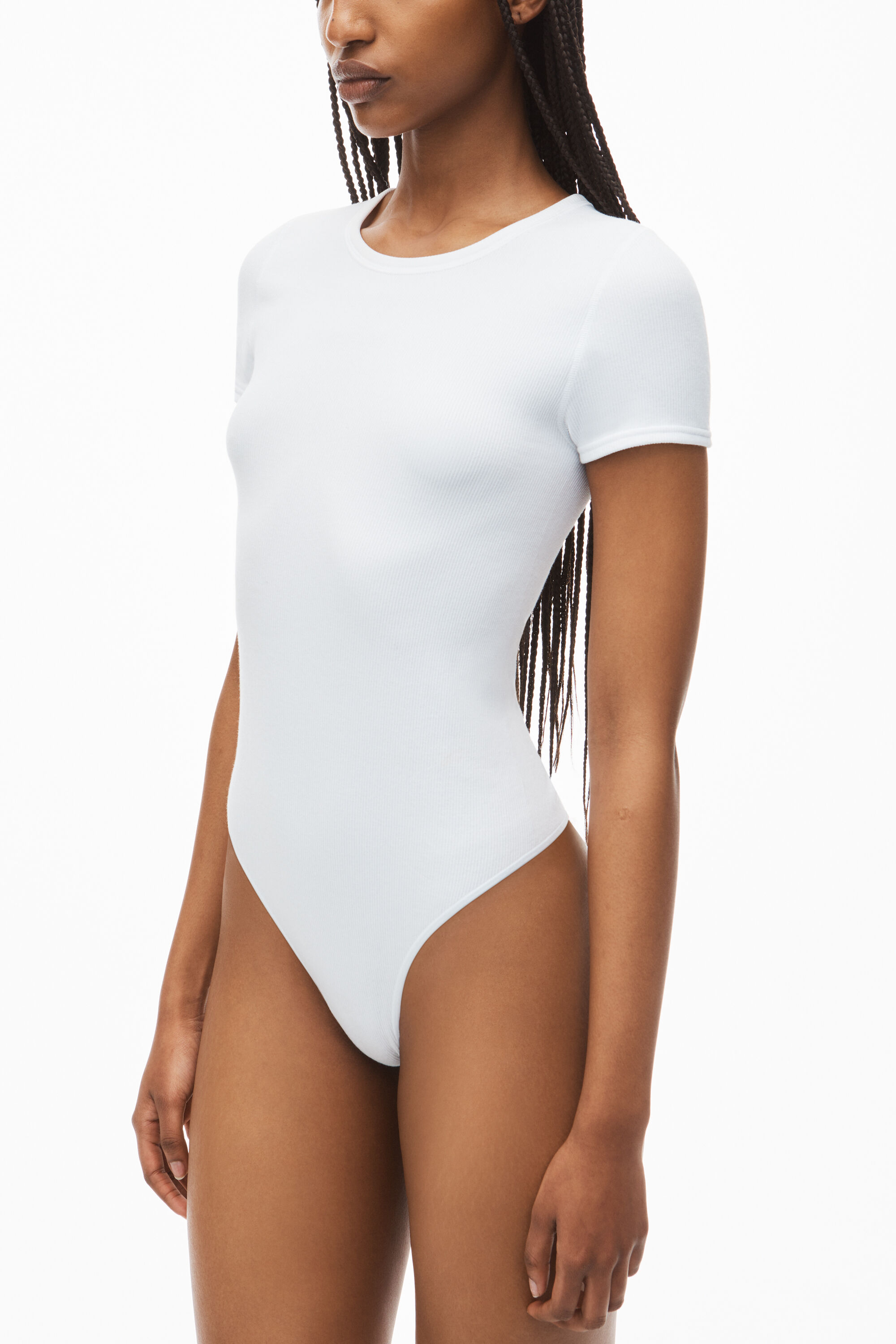 オールインワン・サロペット ANTONINO VALENTI 'Desire' bodysuit Womens Sleeveless Deep Scoop Neck Shiny Metallic Bodysuit