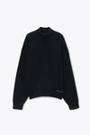 Alexander Wang black 高领亨利衫