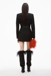 alexander wang 羊毛精裁西装连衣裙 black