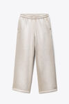 Alexander Wang washed khaki sweatpant hotfix terry mid-rise
