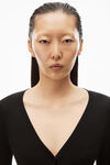 alexander wang cardigan in stretch viscose knit black