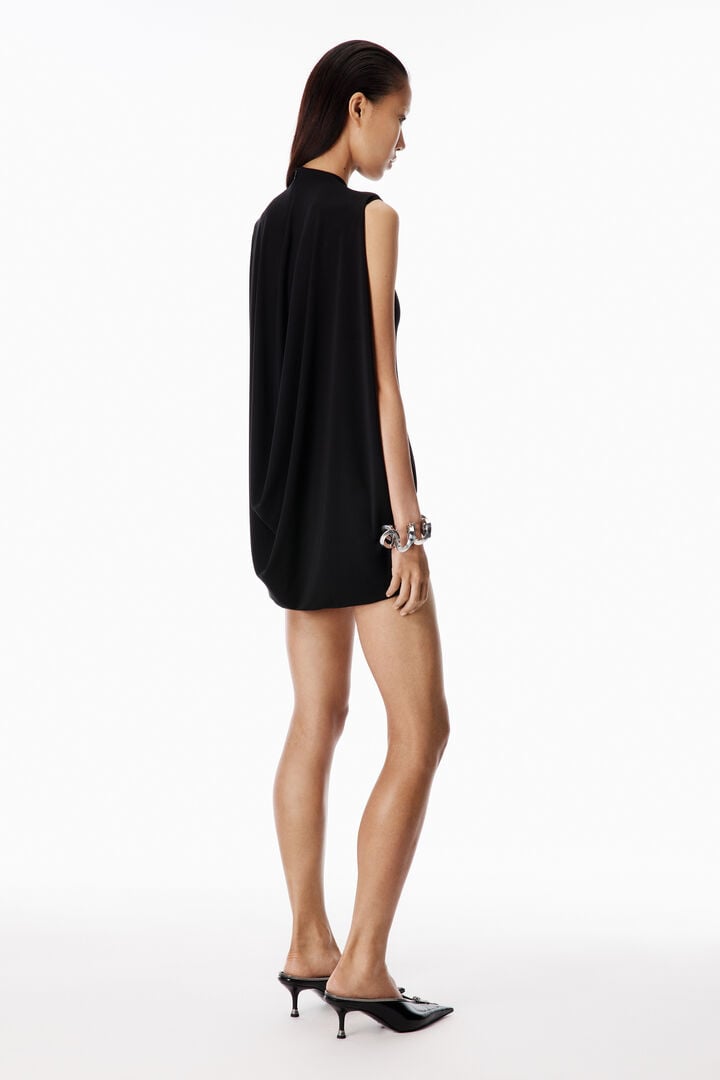alexander wang little black dress Alexander Wang Sunburst Zip Mini Dress Black Long Sleeve 6 Small tags included