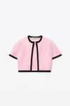alexander wang 密织尼龙短款开衫 light pink