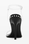 alexander wang nova 105 strappy sandal in pvc black