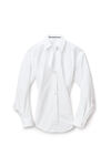 alexander wang コットン ディタッチドカラー テーラードシャツ white