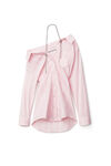 alexander wang 棉质府绸露肩衬衫连衣裙 light pink/white
