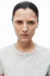 alexander wang 高捻针织紧身 t 恤 heather grey