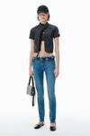 Alexander Wang deep blue jeans skinny blu scuro con design integrato