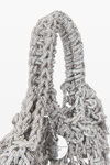 alexander wang fruit bag in crystal macrame white
