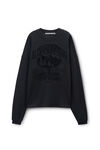 Alexander Wang washed black washed black waffle jersey long sleeve tee