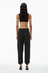 alexander wang acid wash sweatpant in dense fleece acid black