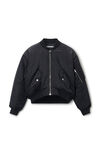 Alexander Wang black 徽标刺绣飞行员夹克