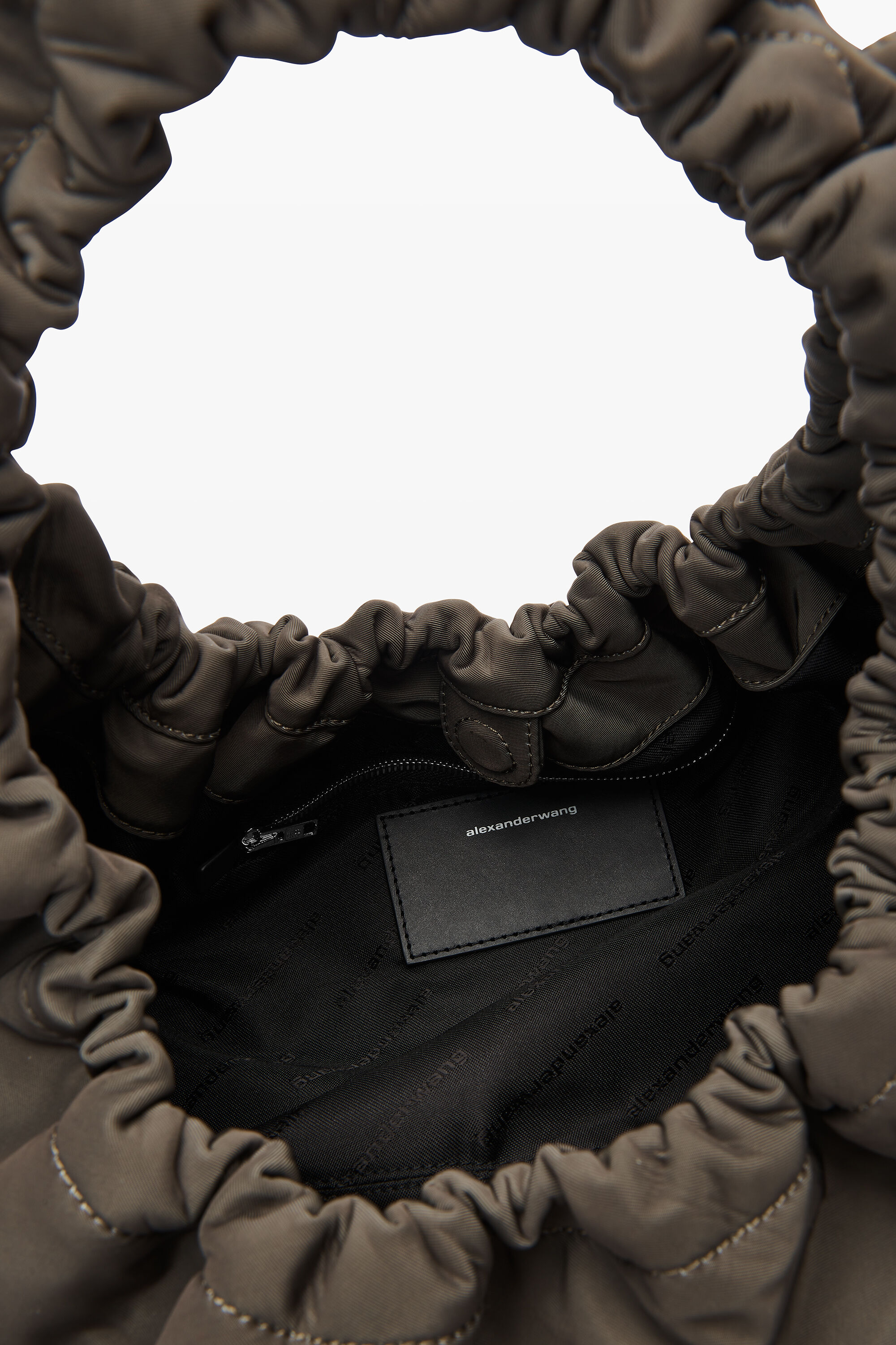 【送料&関税込】Alexander Wang Black Fabric Crescent Medium Crescent Medium Shoulder Bag in Nylon in BLACK | alexanderwang®