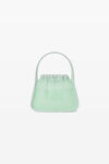 alexander wang ryan small bag in sheer rib knit absinthe