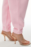 alexander wang puff logo sweatpants in terry soft candy pink