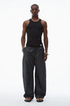 Alexander Wang black track pant with piping