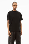 alexander wang 高捻针织口袋 t 恤 black