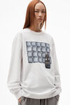 alexander wang long sleeve tune in tee gunsmoke