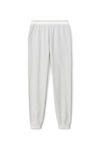 alexander wang unisex jogger in cotton waffle thermal  heather grey