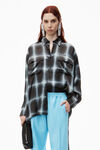 Alexander Wang arctic track pant with logo tape in pique